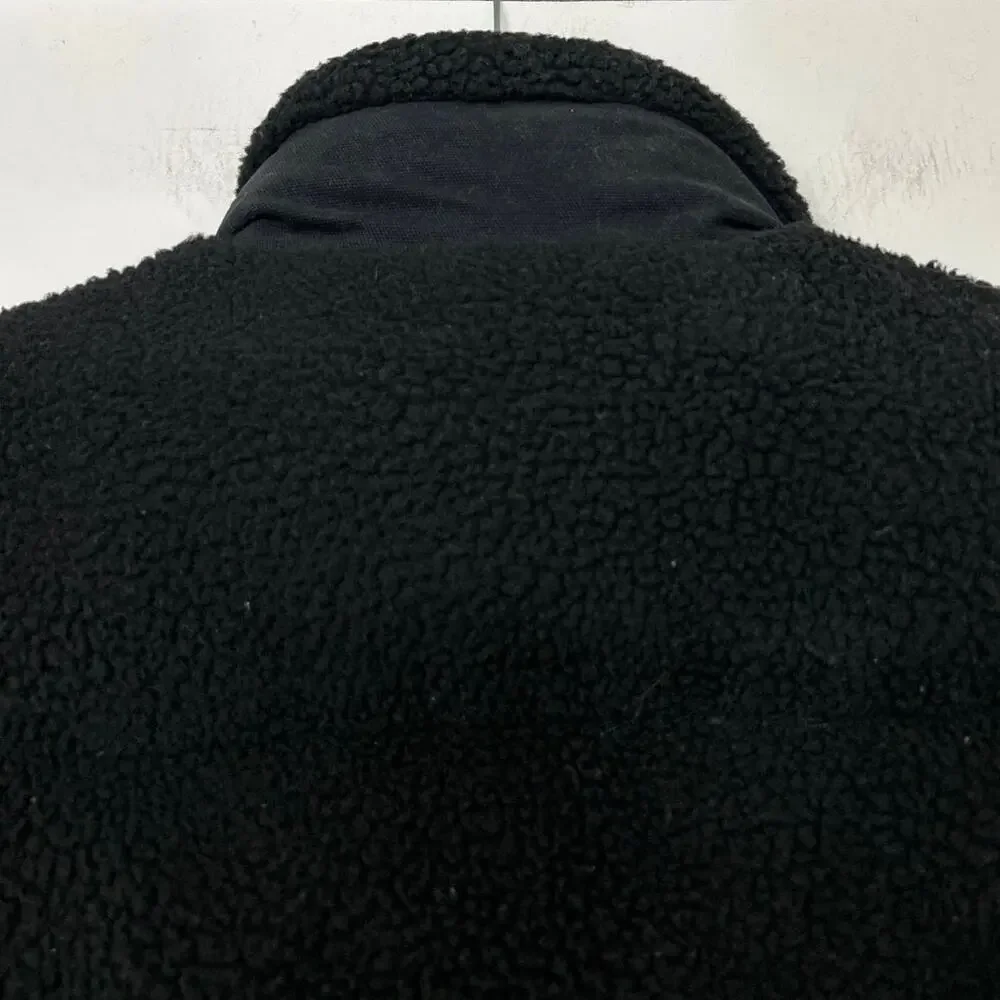 Dickies Mount Hope Sherpa Puffer Jacket Knit Black Women’s Small Cozy Winter - Picture 12 of 16